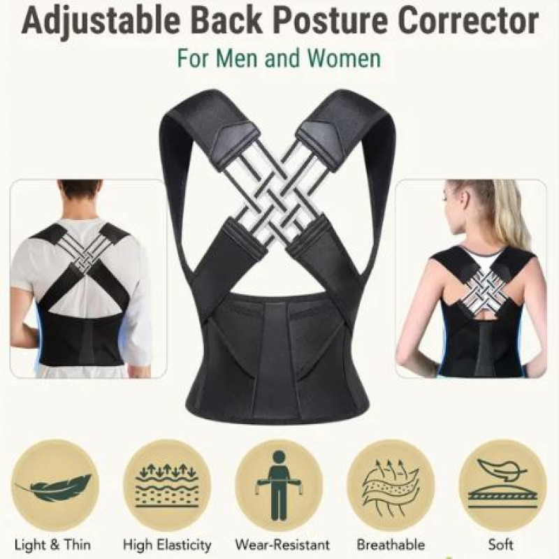 Big Size Adjustable Back Posture Belt For Men Women