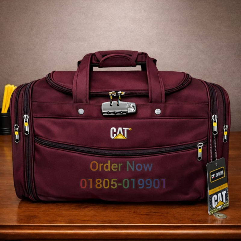 Super Big CAT Travel bag Merun + সাথে ডেলিভারি চার্জ ফ্রি